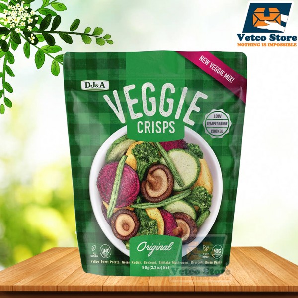 Rau Củ Sấy Giòn DJ&A Veggie Crisps 90g